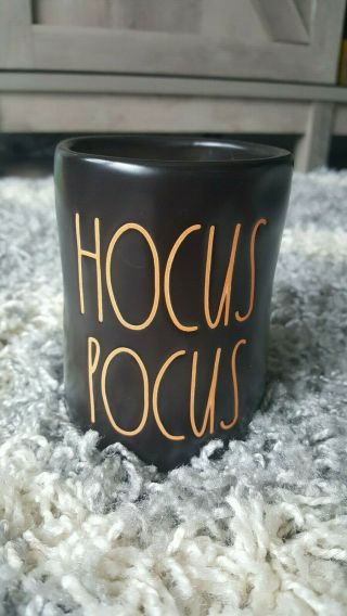 Rae Dunn Artisan Small Black Halloween Candle Caramel Apple Ll Hocus Pocus