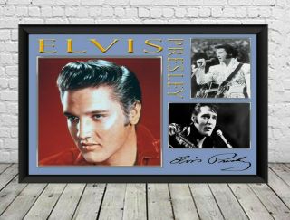 Elvis Presley Augographed Signed Photo Print Poster Memorabilia