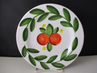 Present Tense Tangerine Salad Plate With Tangerine Center - 8 3/4 " - 1305h
