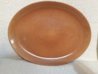Iroquois Casual Russel Wright Oval Serving Platter Tray Ripe Apricot