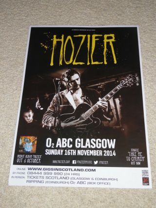 Hozier Concert Poster Nov 2014 Live Music Show Gig Tour Poster