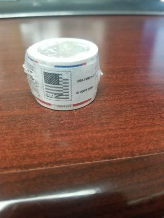 Coil Of 100 Stamps Usps Roll Us Flag First Class Forever - One Roll 2019