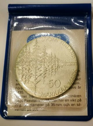 Finland 50 markkaa 1985 Kalevala Silver Coin Package 3