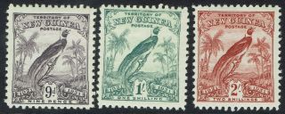 Guinea 1931 Dated Bird 9d 1/ - And 2/ -