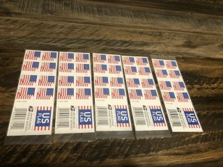 Us Forever Stamps Usps 5 Books Of 20 (100 Total Stamps) 2018 Flag