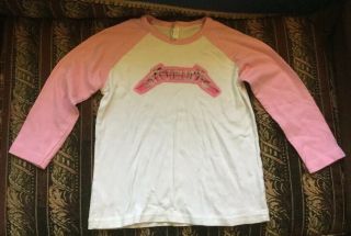 Metallica Girls Toddler Shirt 3/4 Sleeve Baseball Style Pink Sz 10