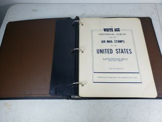 White Ace Historical Album United States Air Mail Stamps S - 210,  50 Stamps