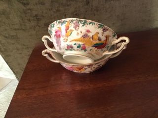 Two Royal Crown Derby Cream Soup Bowls Olde Avesbury Pattern