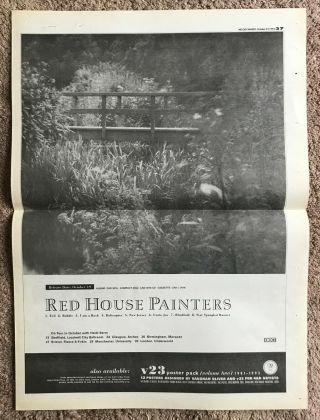 Red House Painters 1993 Full Page Uk Press Ad 4ad