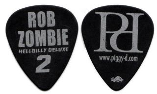 Rob Zombie Guitar Pick : 2010 Hellbilly Deluxe 2 Tour - Picks Piggy D