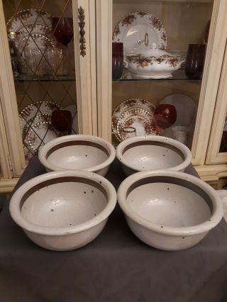 Set Of 4 Vintage Dansk Intl Designs Ltd Speckled Stoneware Japan Cereal Bowls