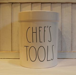 Rae Dunn Ll Chef " S Tools Utensil Holder/crock
