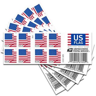5 Books Of 20 Us Flag Usps Forever Stamps - 2018