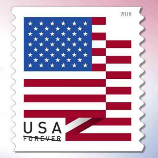 5 Books of 20 US Flag USPS Forever Stamps - 2018 2