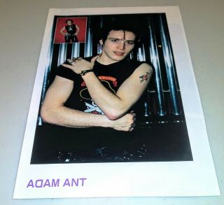 Adam Ant 1981 Vintage Japan Pin Up
