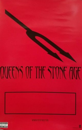 QUEENS OF THE STONE AGE 2002 2 sided promotional poster Old Stock Flawless 2