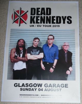 Dead Kennedys - Aug 2019 Live Music Show Memorabilia Concert Gig Tour Poster