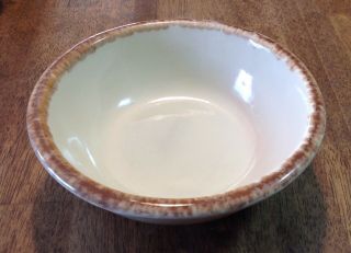 Hull Sandstone,  Brown Drip Soup Bowl,  6 3/4 " X 2 1/4 ",  Oven Proof,