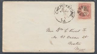 Us Sc 65 On Cover W/ Cherrystone,  Ga Circle Of Wedges Fancy Cancel