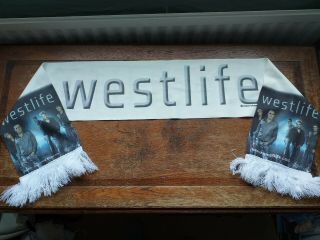 Westlife World Of Our Own Scarf Official Tour Merchandise/ Memorabilia 2002
