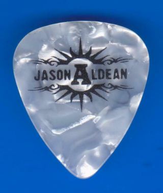 Jason Aldean Signature Guitar Pick Country Logo Concert Jason Aldean