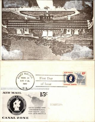 Panama Canal Zone School Of The America Fdc Program In Spanish With Fdc Cancel