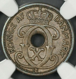 1927 - N Gj Ngc Ms63bn Denmark Ore Km - 826.  2