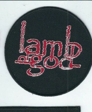 Lamb Of God Circle Logo Embroidered Patch