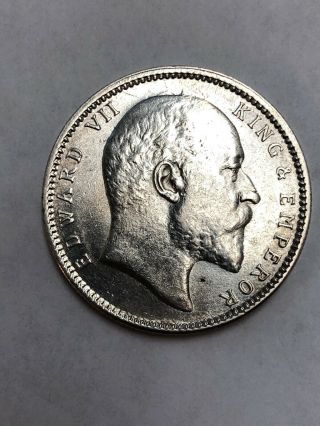 India One Rupee 1903 Silver Coin - Uncirculated