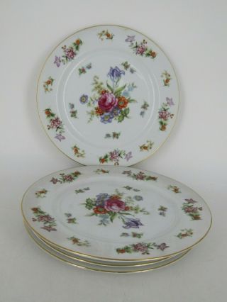 Harmony House Fine China " Dresdania " Set Of Five 10 " Dinner Plates Made In Japan