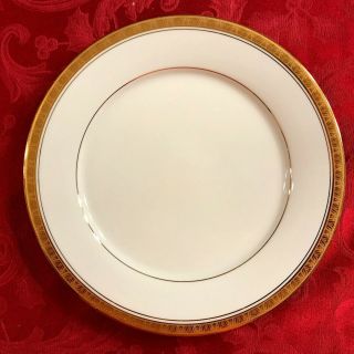 Set Of 2 Noritake Legacy Gold Dinner Plates 4280 10 1/2 "