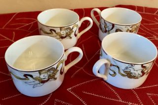 Set Of 4 American Atelier Heavenly Hosts 3373 Coffee Cups Mugs