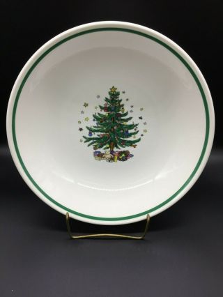 Nikko Christmastime Christmas Holiday 12 1/2 " Pasta Ceramic Serving Bowl Nib