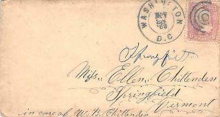 1862 Civil War Soldier Stationed Fort Slocum,  Washington Dc To Sister W/ Letter