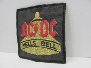 Vintage Ac/dc Hells Bell Embroidered Patch