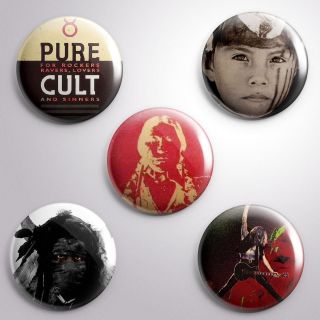 5 The Cult - Pinbacks Badge Button 25mm 1 .