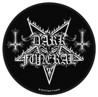Dark Funeral Logo Woven Patch D074p Satyricon Emperor Dark Throne