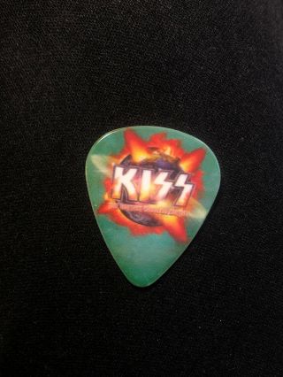 Kiss Hottest On Earth Tour Guitar Pick Eric Singer Signed Illinois 7/18/11 Drums