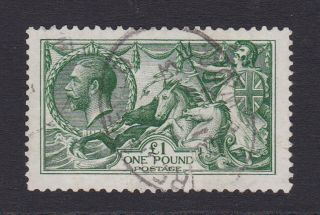Gb.  Kgv.  Sg 403,  £1 Green.  1913 Waterlow.