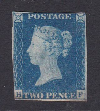 Gb.  Qv.  1840.  Sg 5,  2d Blue.