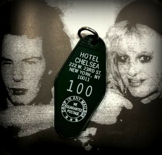 Chelsea Hotel Keychain Room 100 Keytag Sid Vicious Sex Pistols Sid And Nancy