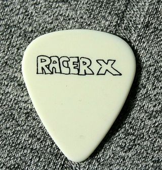 Paul Gilbert // Racer X Concert Tour Guitar Pick // White/black Mr Big