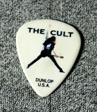 The Cult // Billy Duffy 2012 Choice Of Weapon Tour Guitar Pick // White/black