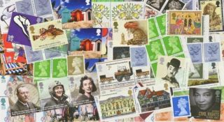 Gb £1000 Face Value Of Mixed Value Stamps For Postage All With Gum