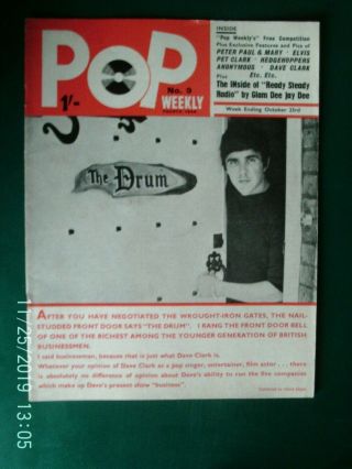 Pop Weekly - Fourth Series No.  9 1965 Beatles Rolling Stones Merseybeat Era