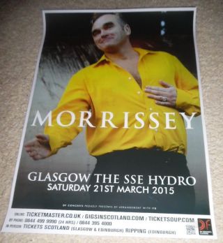 Morrissey The Smiths 2015 Uk Live Music Show Memorabilia Concert Gig Tour Poster