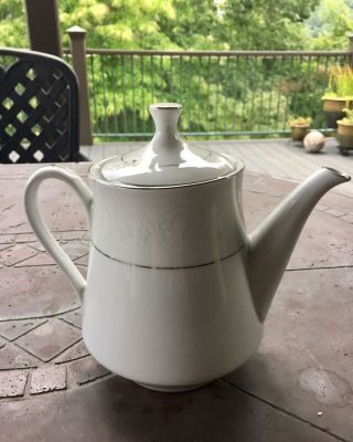 Vintage Southwicke White Lace Tea Pot Porcelain China Made In Japan