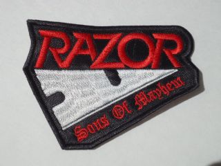 Razor Sons Of Mayhem Embroidered Metal Patch