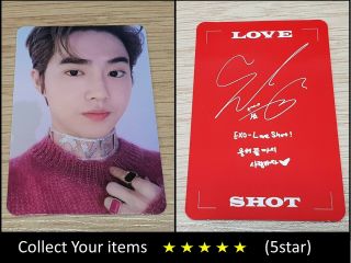 Exo 5th Repackage Album Love Shot Love Red Suho Official Photo Card