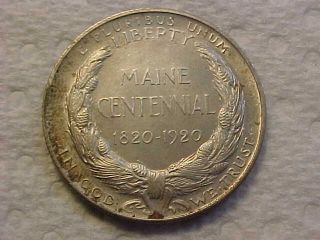 1920 Maine Centennial Commemorative Half Dollar High Au - Unc Coin